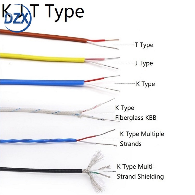 high quality Type K/J/E/N/T/R/S/B thermocouple extension wire all size available