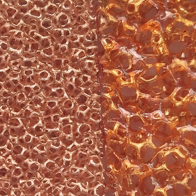 High Purity Porous Metal Foam Copper Sheet Foam Heat Exchange