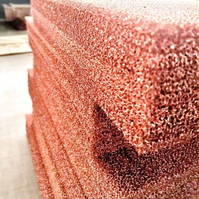 High-Porosity Copper Foam (95%) – Ultra-Lightweight Heat Sink for Electronics Cooling