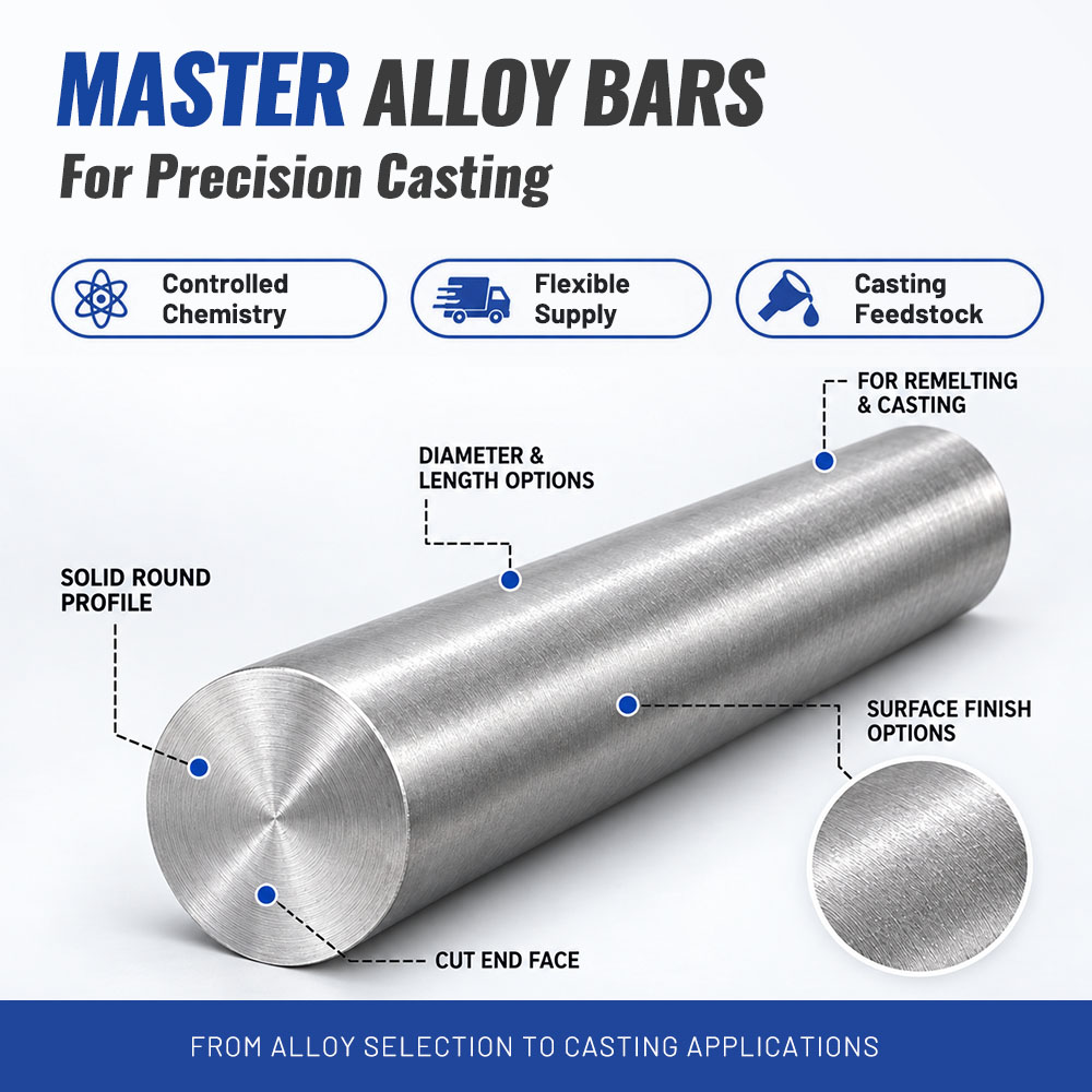 cast superalloy master alloy bar
